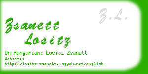 zsanett lositz business card